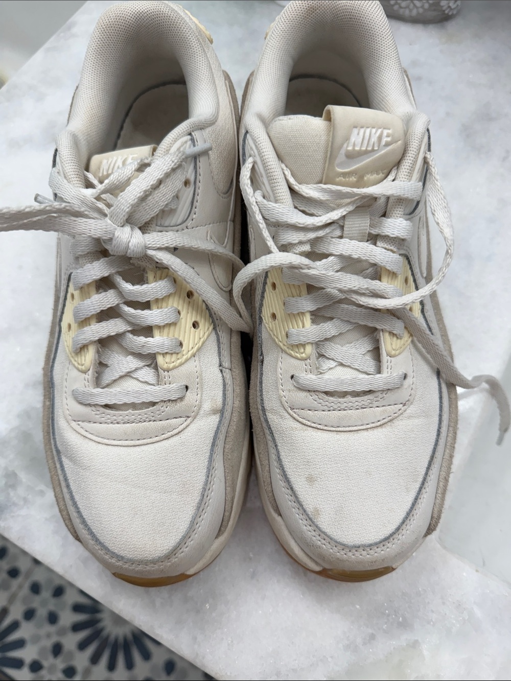 Nike Kids Cream/Light Beige Casual Sneakers